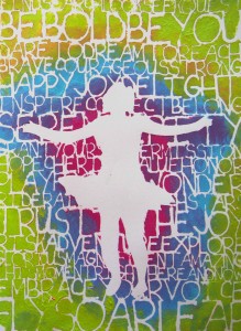 Stencil Play A Workshop by Carolyn Dube