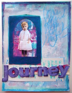 A Colorful Gelli Print Party at aColorfulJourney.com with Carolyn Dube