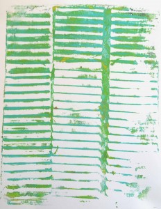 A Colorful Gelli Print Party at aColorfulJourney.com with Carolyn Dube