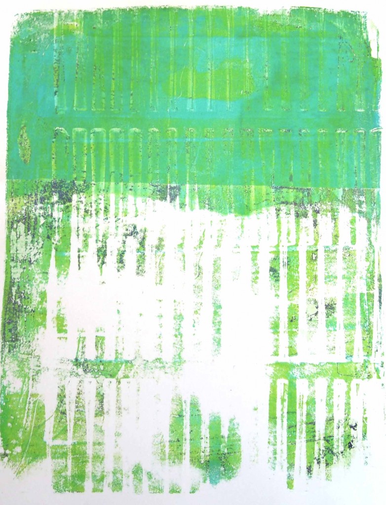 A Colorful Gelli Print Party at aColorfulJourney.com with Carolyn Dube