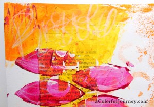 An art journal spread celebrating losing teeth by Carolyn Dube