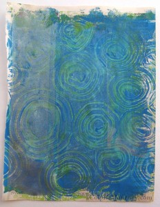 Gelli Plate print with Catalyst tool