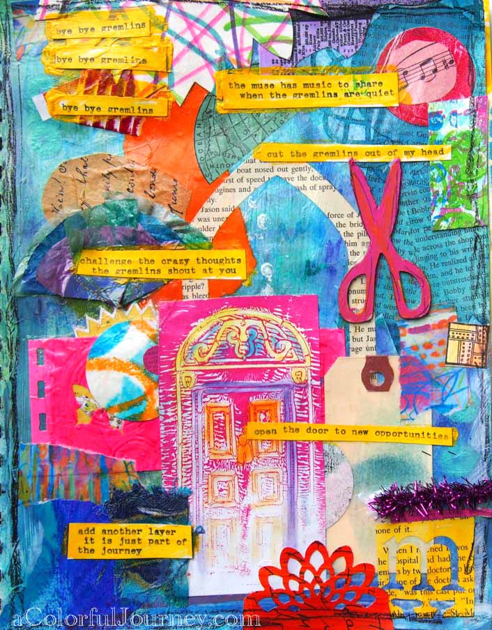 Getting Rid of the Gremlins in My Head Through Art Journaling with Carolyn Dube