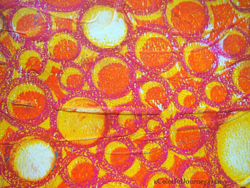 Video tutorial for A Colorful Gelli Print Party with Carolyn Dube Using a StencilGirl Stencil