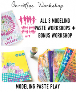 Modeling Paste Play workshops and free Bonus workshop with Carolyn Dube
