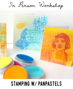 Stamping with PanPastels workshop with Carolyn Dube