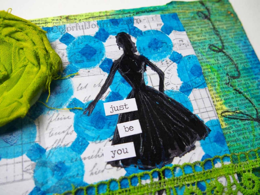video tutorial using Andrew Borloz's stencil from StencilGirl Products by Carolyn Dube