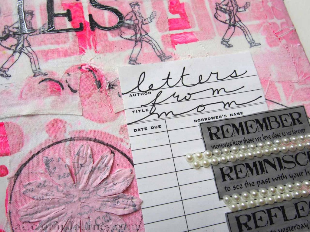 Video tutorial showing the steps to make a mixed media envelope using StencilGirl stencils and lots of layers with Carolyn Dube