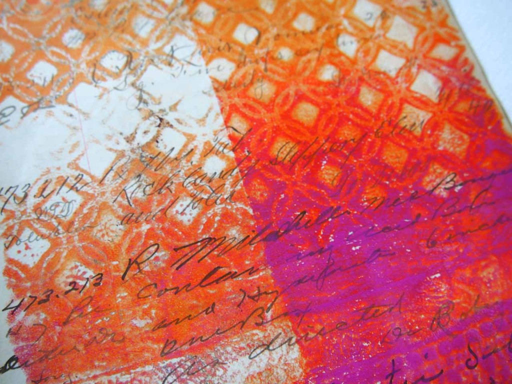 Gelli Printing with Stencils with Carolyn Dube