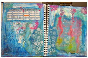 http://www.gottheartart.com/2013/09/art-journal-in-crowd.html