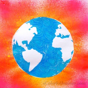 Video using the new round Gelli Plate for the November Colorful Gelli Print Party with Carolyn Dube