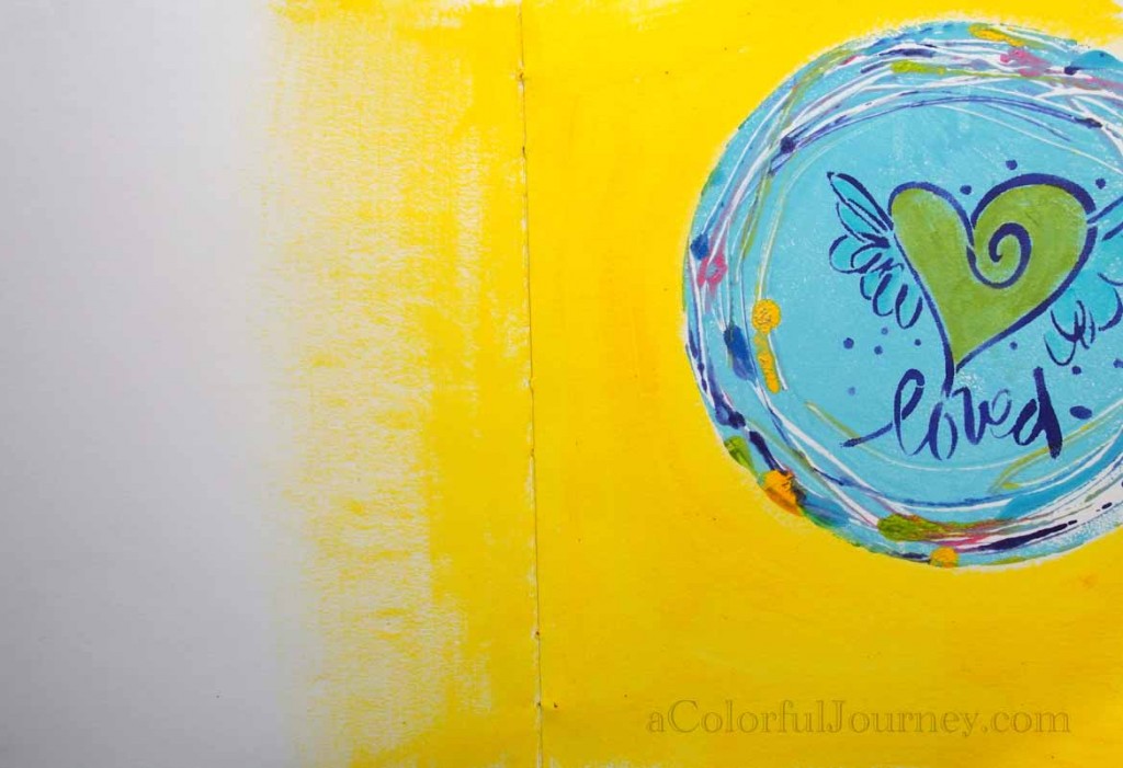 Video using the round Gelli Plate  and a stencil from StencilGirl Products by Carolyn Dube