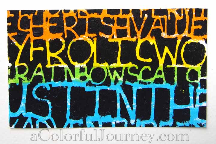 Video tutorial using oil pastels with a stencil designed by Carolyn Dube for StencilGirl Products