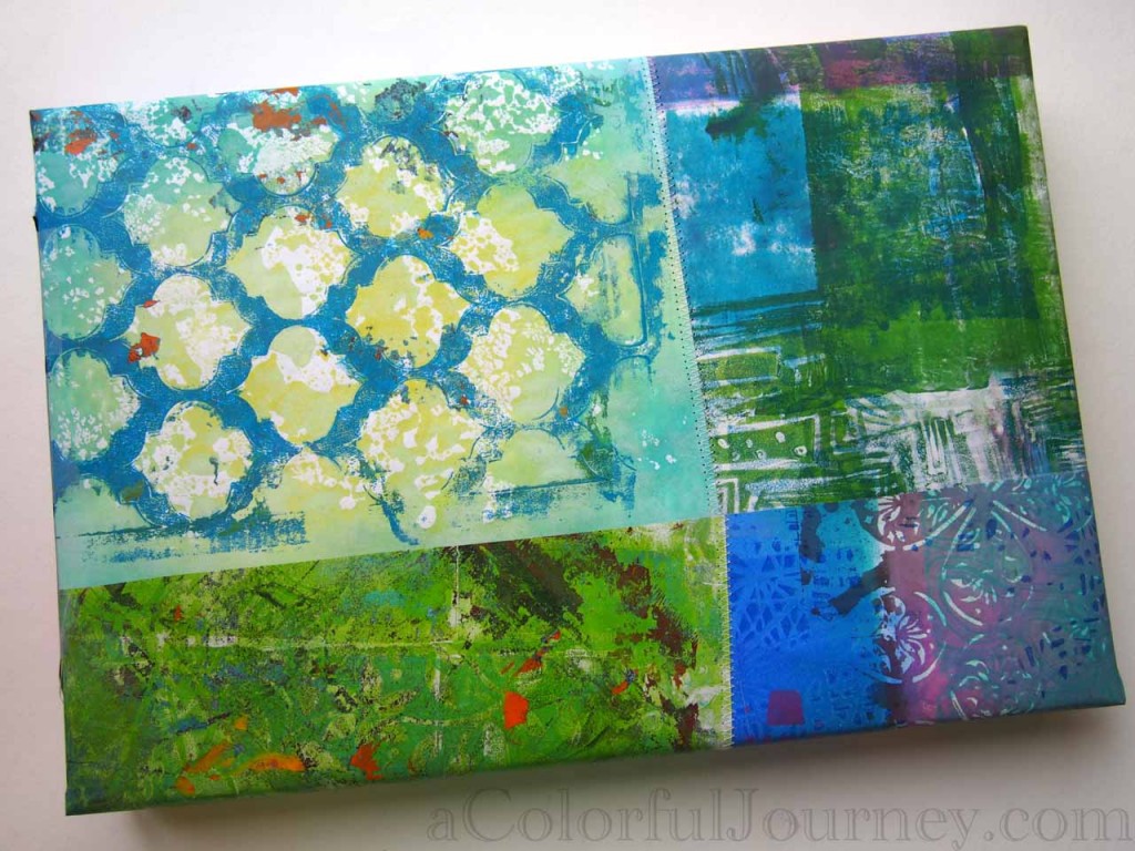 Using Gelli Prints to make gift wrap bonus video 