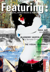 Video of art journaling inspired by Featuring Magazine  by Carolyn Dube