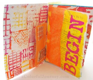 Stenciled Journal Workshop with Carolyn Dube