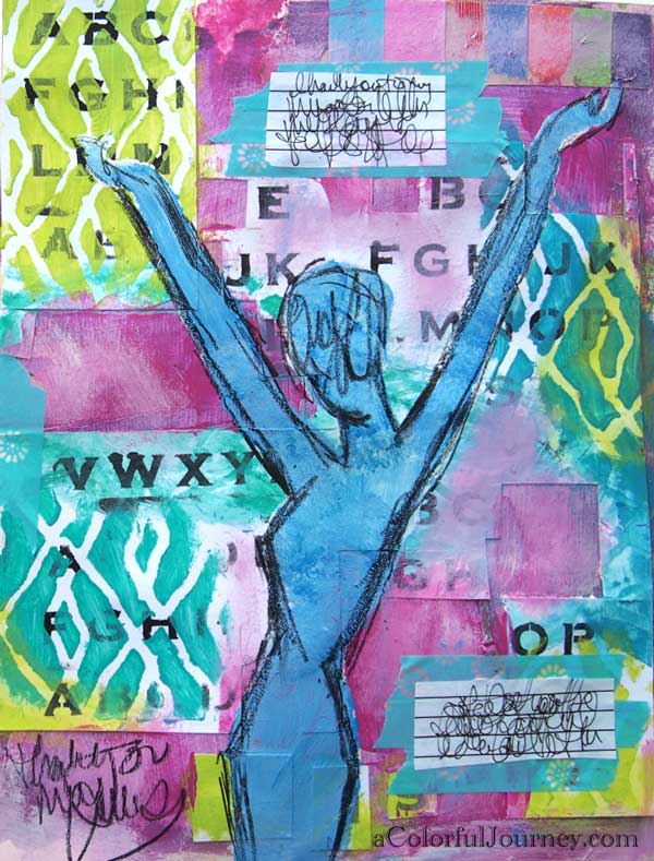 art journaling ideas from muse video tutorial by carolyn dube