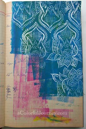 Backed Into a Corner in My Art Journal video by Carolyn Dube