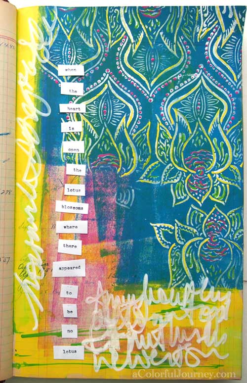 Backed Into a Corner in My Art Journal video by Carolyn Dube