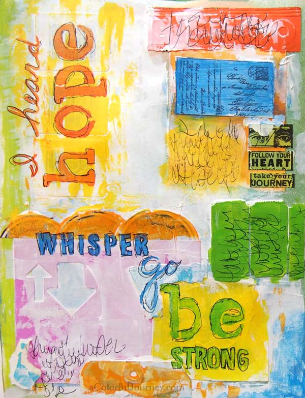 The Easy Way to use Rubber Stamps with Paint - Carolyn Dube