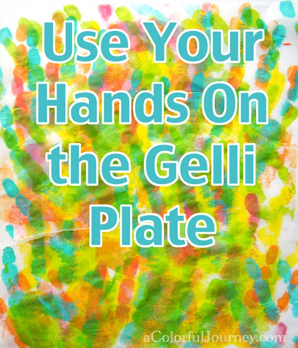 Get your hands (literally)  onto the Gelli Plate in this month's video!