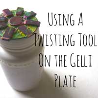 Doing the Twist with a Gelli Plate for this Month’s Party! thumbnail