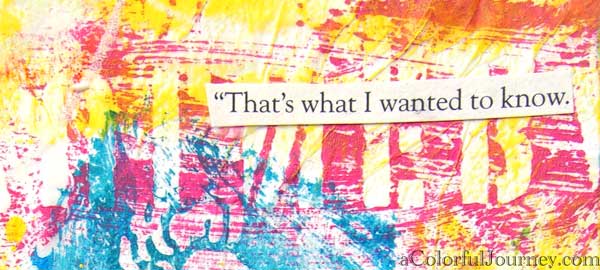 Art journal therapy helped me solve a problem - Carolyn Dube
