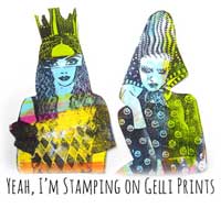 Stamping on Gelli Prints with Some Strong Women thumbnail