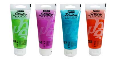 Amazing Pebeo shimmering paints 
