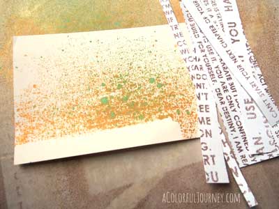 Video Play Date with a sticky spray ink and rubber stamps with Carolyn Dube
