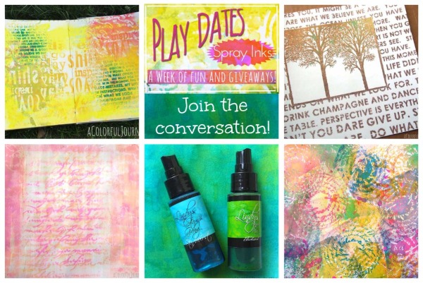 Video Play Dates Spray Ink edition with a Whole Mess of Spray Inks!