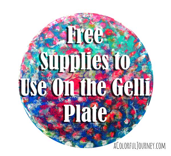 Guess what you can do with freebies from a hotel on a Gelli Plate!