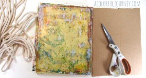 A Colorful Gelli Print Party video tutorial using rope to make your own texture tool for Gelli Printing