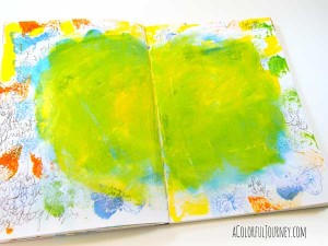 Healing through art journaling - I share a very private page from start to finish