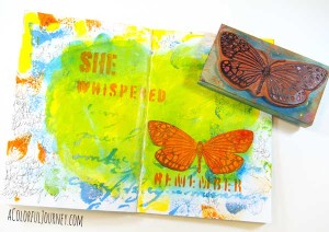 Healing through art journaling - I share a very private page from start to finish