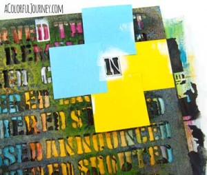 Downton Abbey Inspired Art Journaling with a Stencil by Carolyn Dube