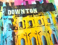 Downton Abbey Inspired Art Journaling with a Stencil by Carolyn Dube