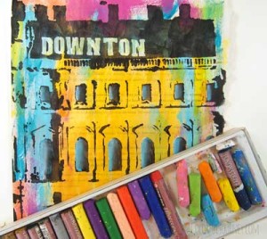 Downton Abbey Inspired Art Journaling with a Stencil by Carolyn Dube