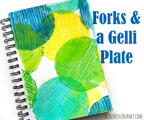 Creating Quick and Easy Texture on a Round Gelli Plate