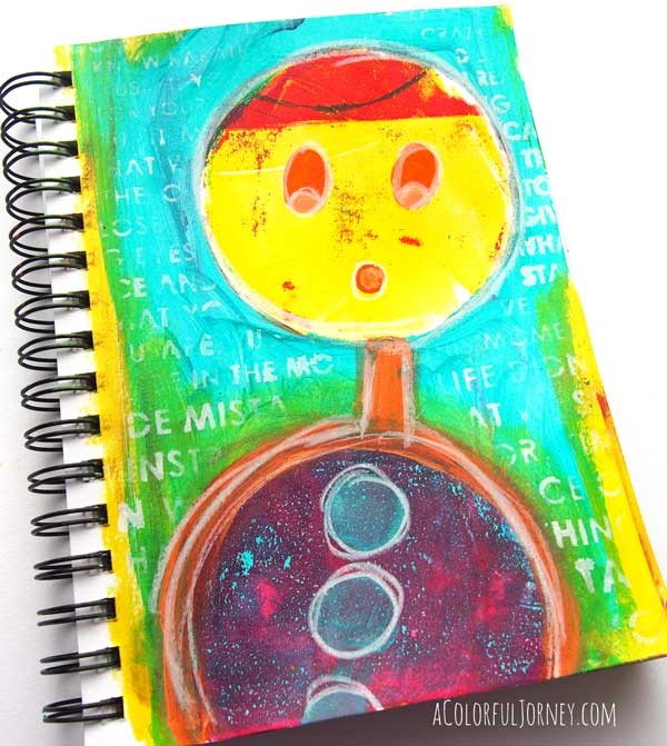Video showing different ways you can use a round Gelli Plate as both a mask and for printing!