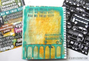 Video using baby wipes and a stencil in my art journal
