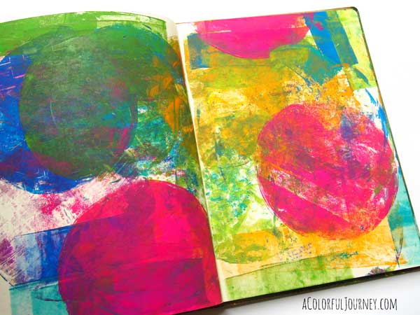 Gelli Printing with Watercolor Paint