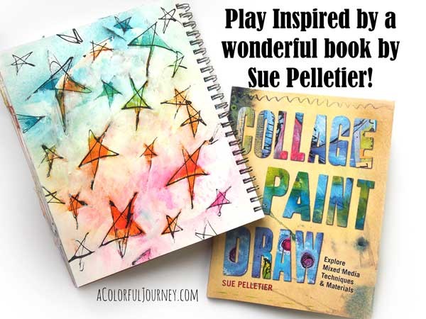 Video of a pipette and India ink art journal page inspired by Sue Pelletier's book 