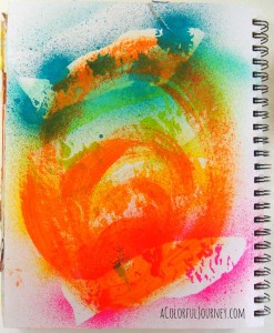 Video of a pipette and India ink art journal page inspired by Sue Pelletier's book