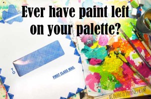 using leftover paints to play step by step tutorial by Carolyn Dube