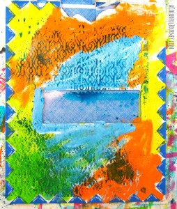 using leftover paints to play step by step tutorial by Carolyn Dube