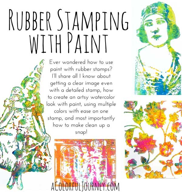 Rubber Stamping with Paint Workshop with Carolyn Dube