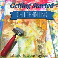 What do you need to get started Gelli Printing? In the video, I share with you my recommendations for getting started playing!