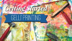 What do you need to get started Gelli Printing? In the video, I share with you my recommendations for getting started playing!