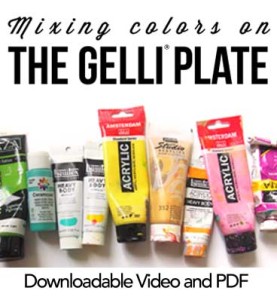 Mixing colors on the Gelli Plate - free video and pdf cheat sheet!